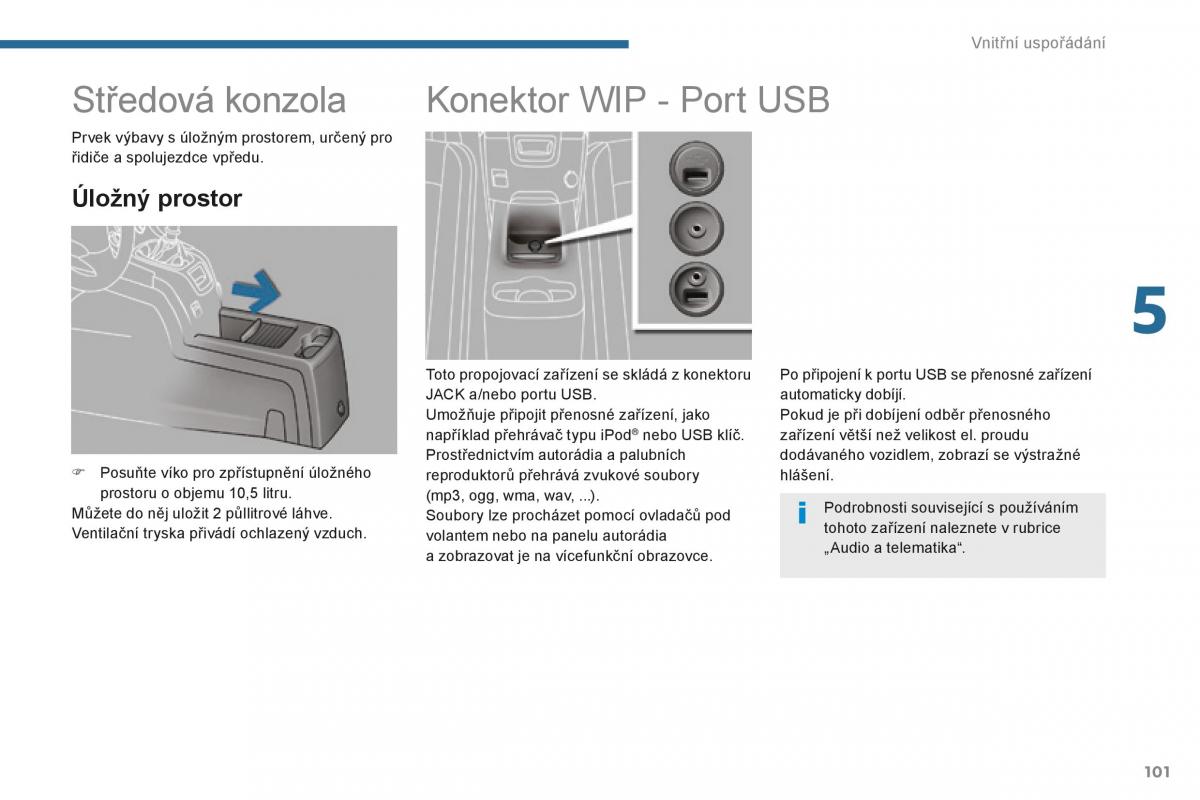 manual  Peugeot 5008 II 2 navod k obsludze / page 103