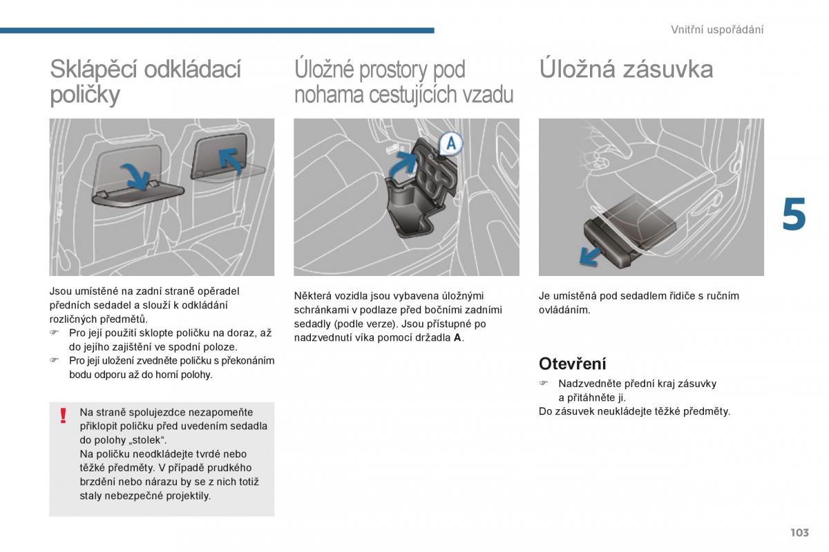 manual  Peugeot 5008 II 2 navod k obsludze / page 105