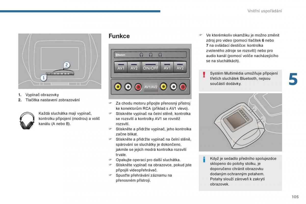 manual  Peugeot 5008 II 2 navod k obsludze / page 107