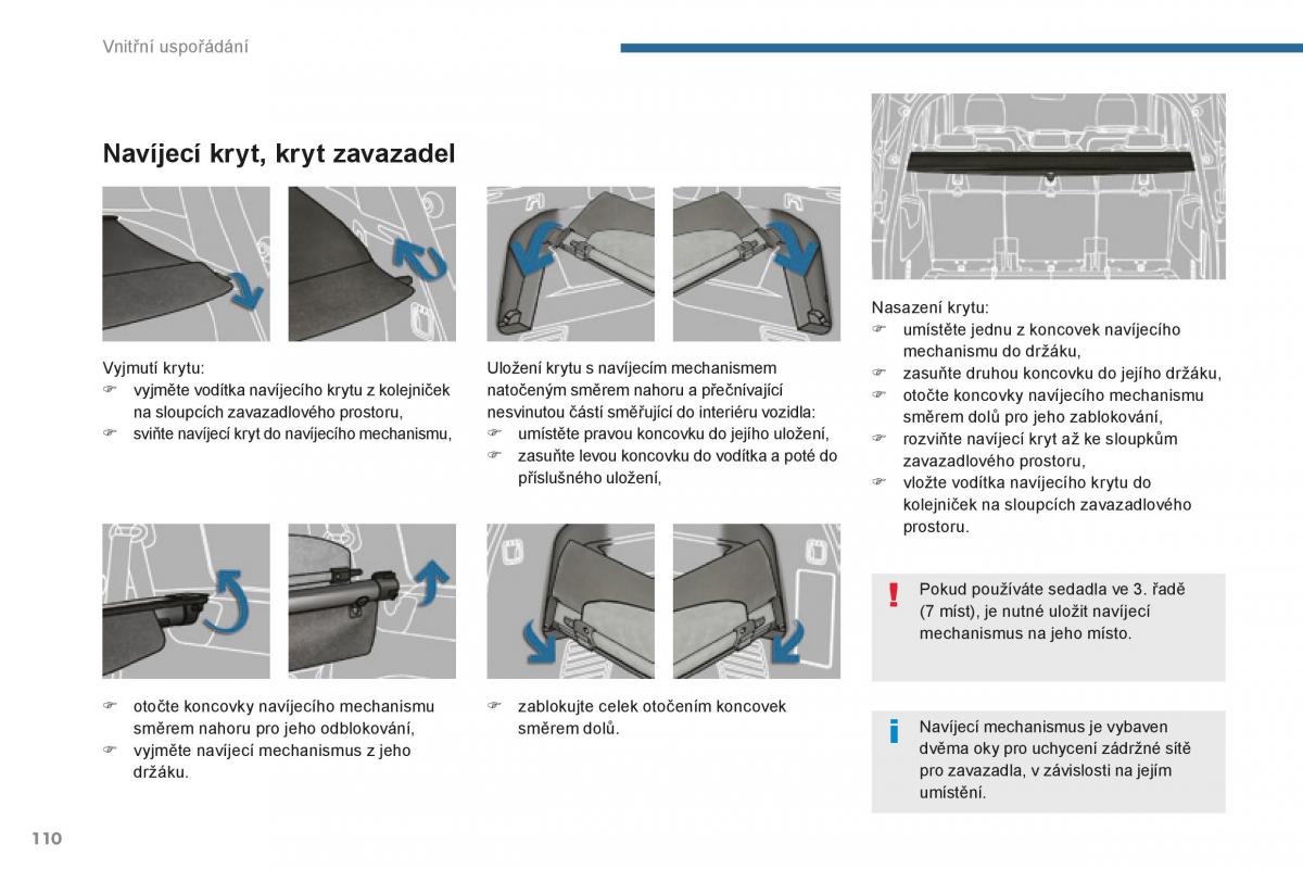 manual  Peugeot 5008 II 2 navod k obsludze / page 112