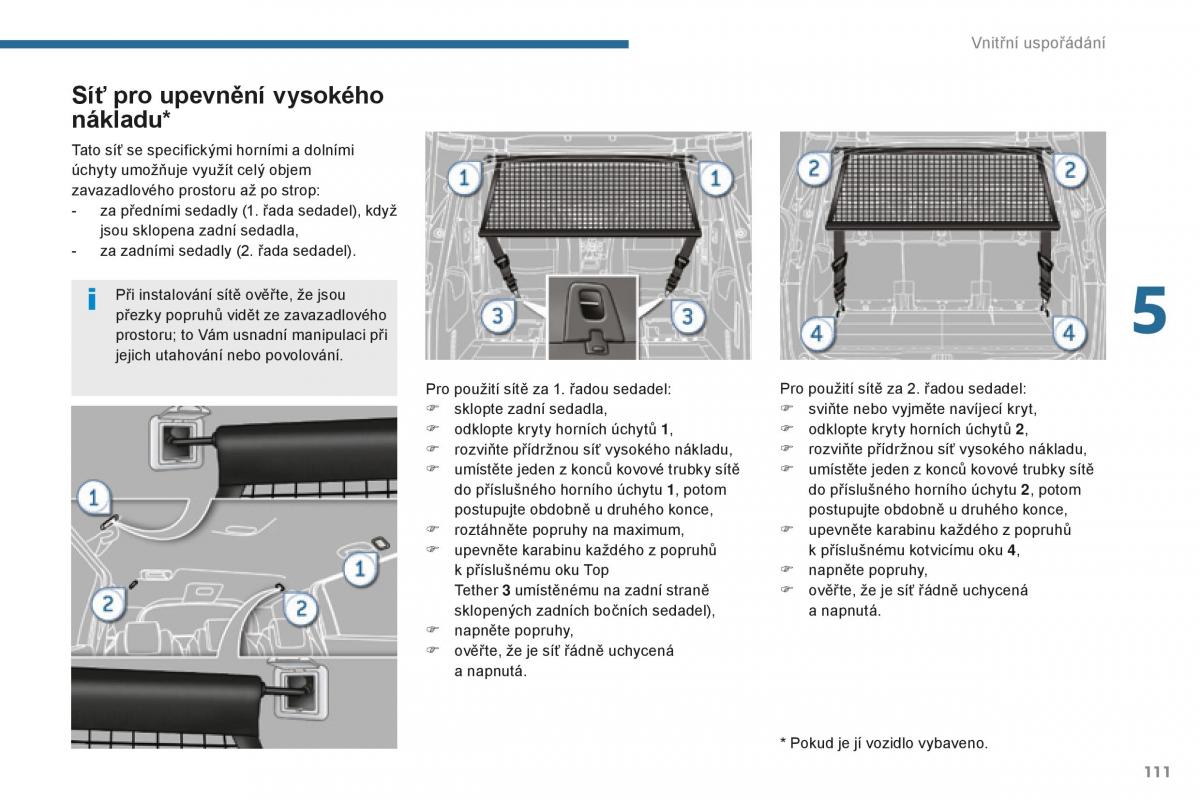 manual  Peugeot 5008 II 2 navod k obsludze / page 113