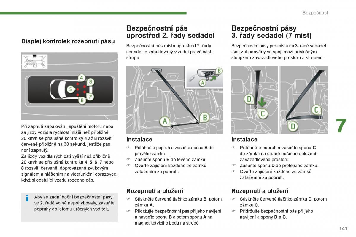 manual  Peugeot 5008 II 2 navod k obsludze / page 143