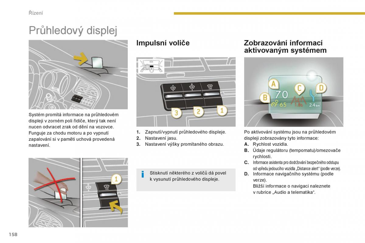 manual  Peugeot 5008 II 2 navod k obsludze / page 160