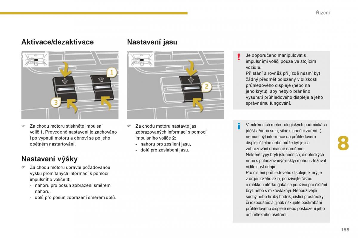 manual  Peugeot 5008 II 2 navod k obsludze / page 161