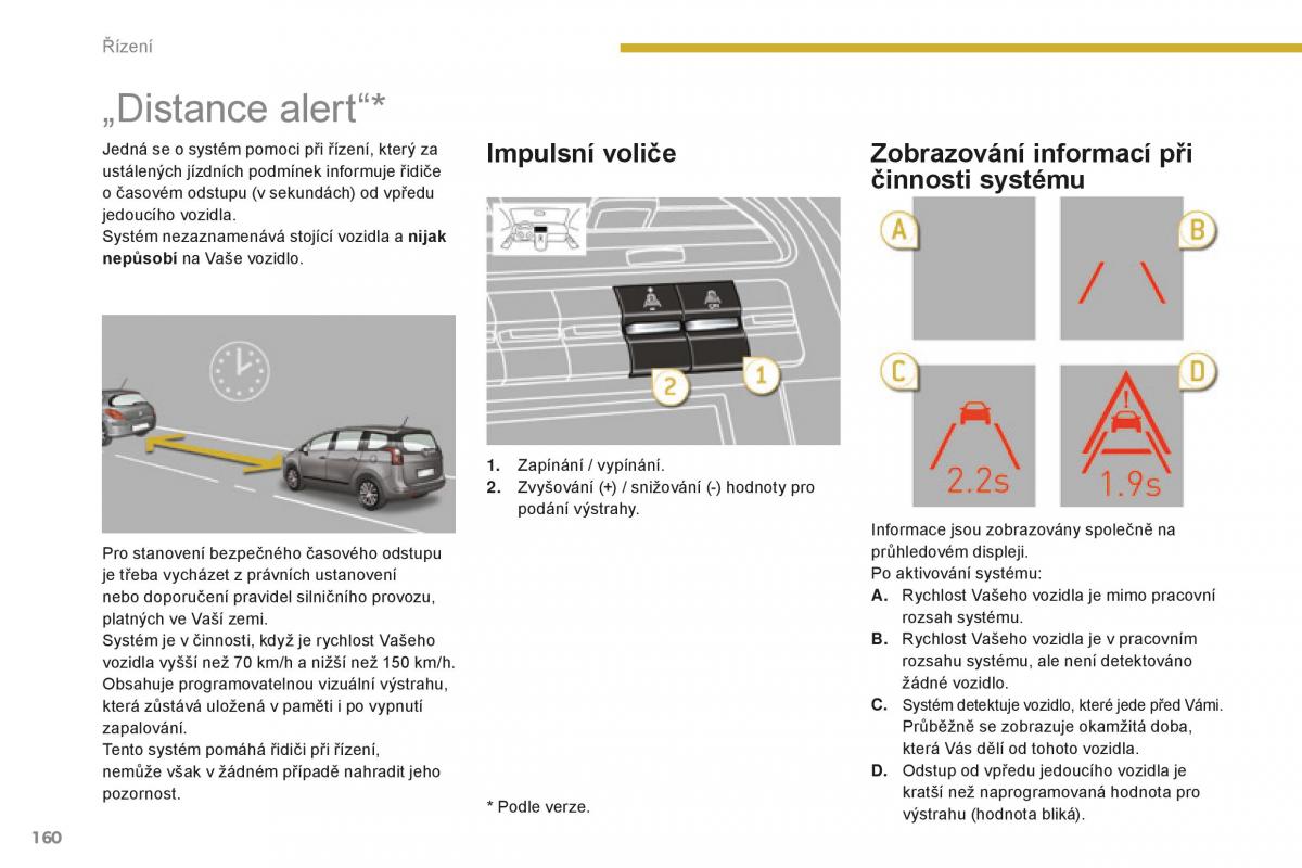 manual  Peugeot 5008 II 2 navod k obsludze / page 162