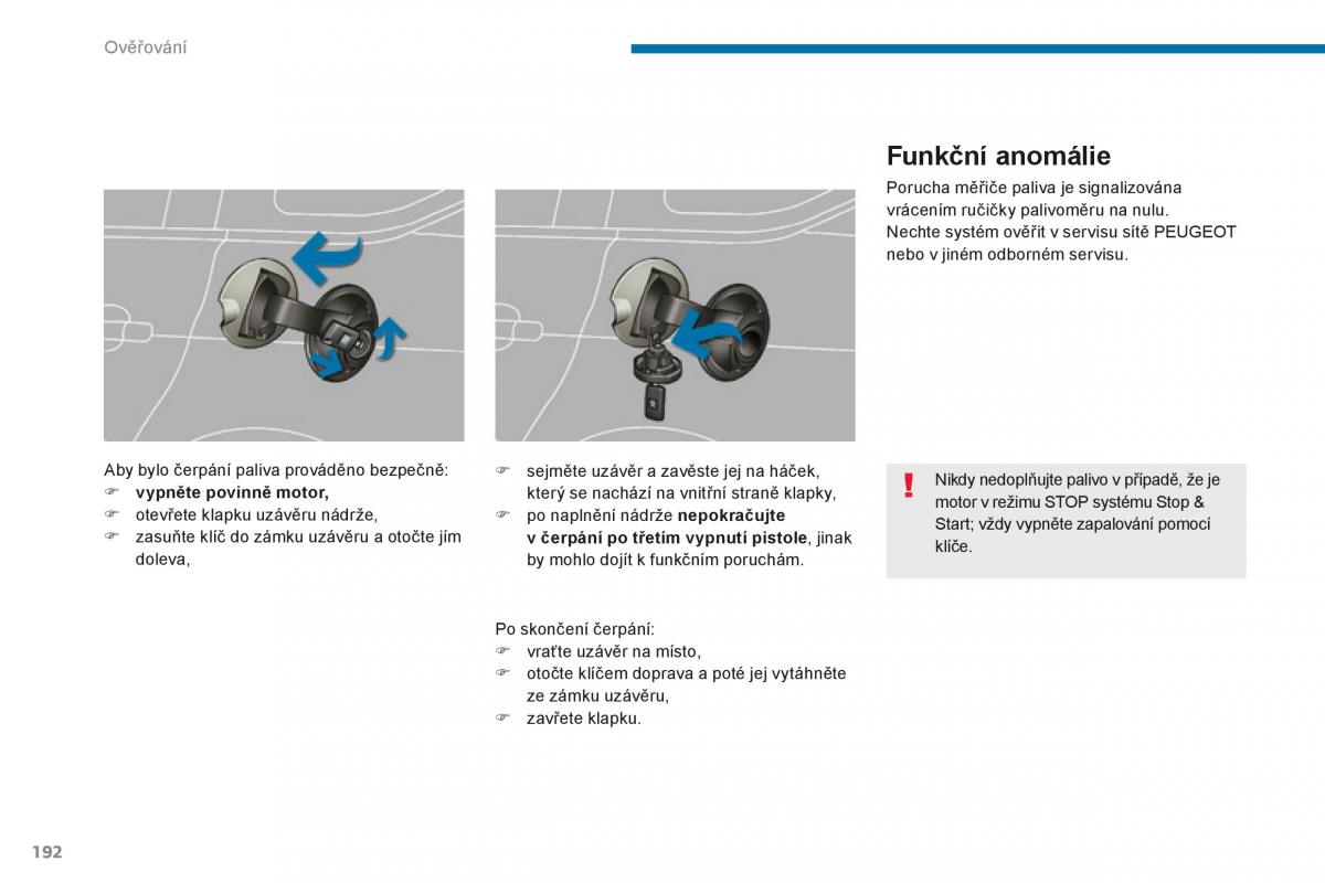 manual  Peugeot 5008 II 2 navod k obsludze / page 194