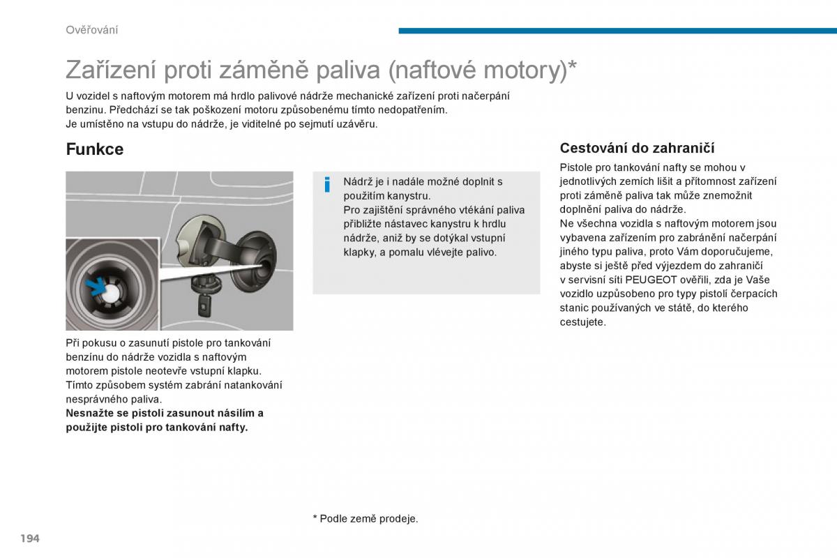 manual  Peugeot 5008 II 2 navod k obsludze / page 196