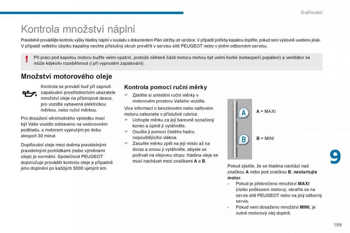 manual  Peugeot 5008 II 2 navod k obsludze / page 201