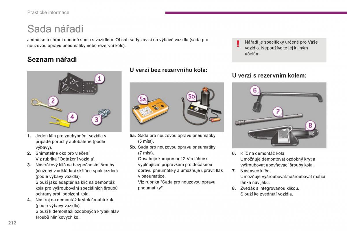 manual Peugeot 5008 II 2 navod k obsludze / page 214