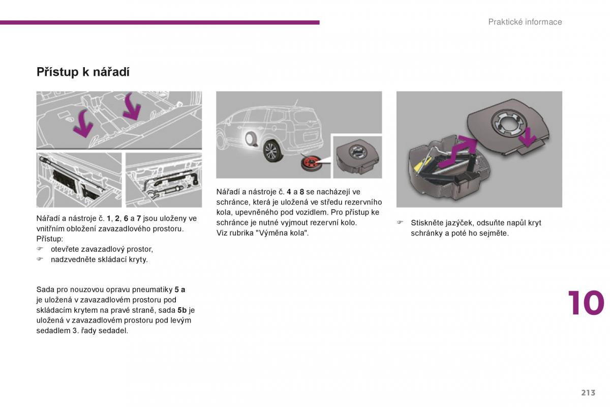 manual  Peugeot 5008 II 2 navod k obsludze / page 215