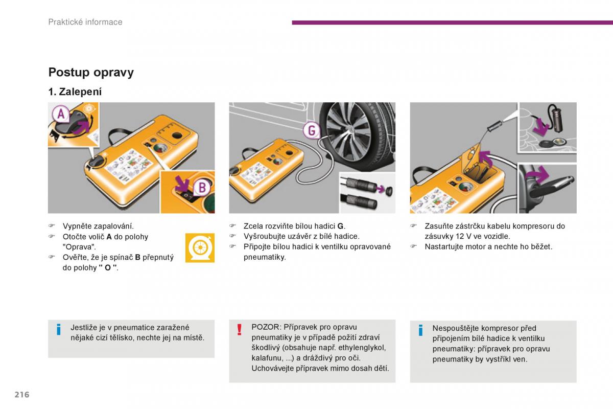 manual  Peugeot 5008 II 2 navod k obsludze / page 218