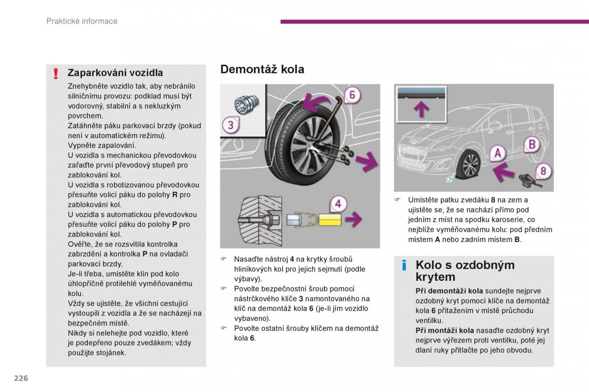 manual Peugeot 5008 II 2 navod k obsludze / page 228