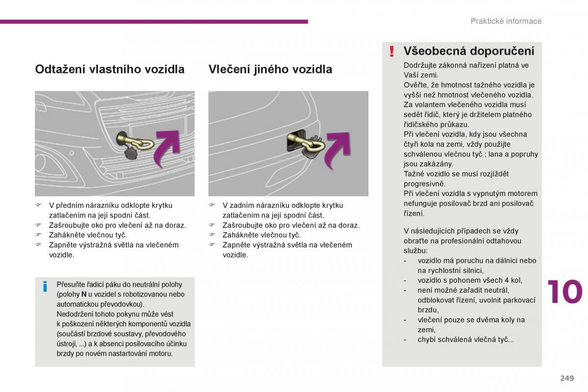 manual  Peugeot 5008 II 2 navod k obsludze / page 251