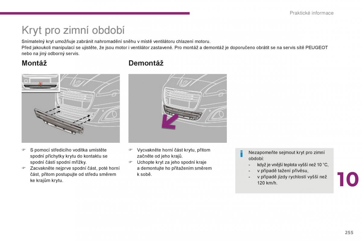 manual  Peugeot 5008 II 2 navod k obsludze / page 257