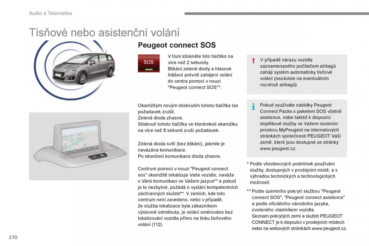 manual  Peugeot 5008 II 2 navod k obsludze / page 272