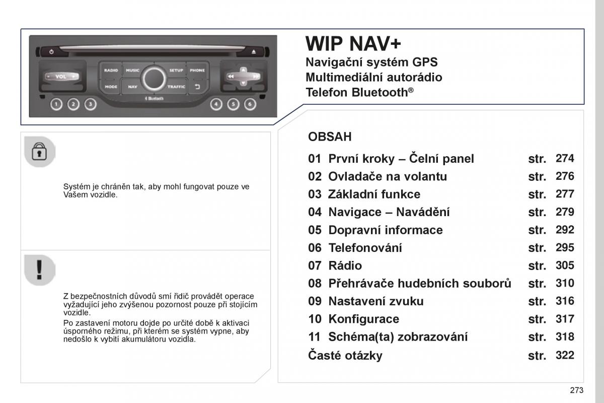 manual  Peugeot 5008 II 2 navod k obsludze / page 275