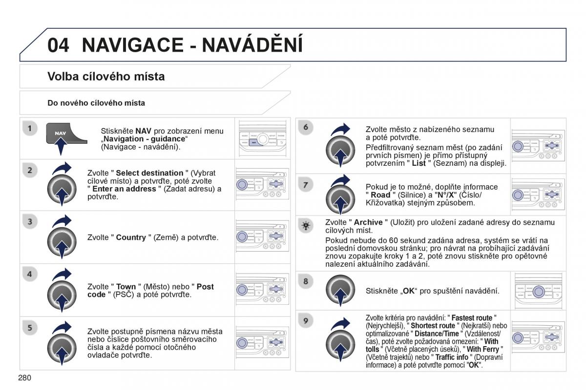 manual  Peugeot 5008 II 2 navod k obsludze / page 282