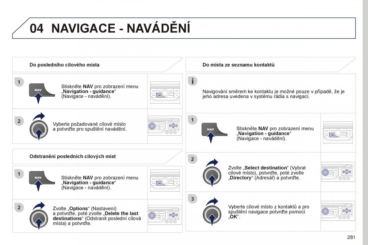 manual  Peugeot 5008 II 2 navod k obsludze / page 283