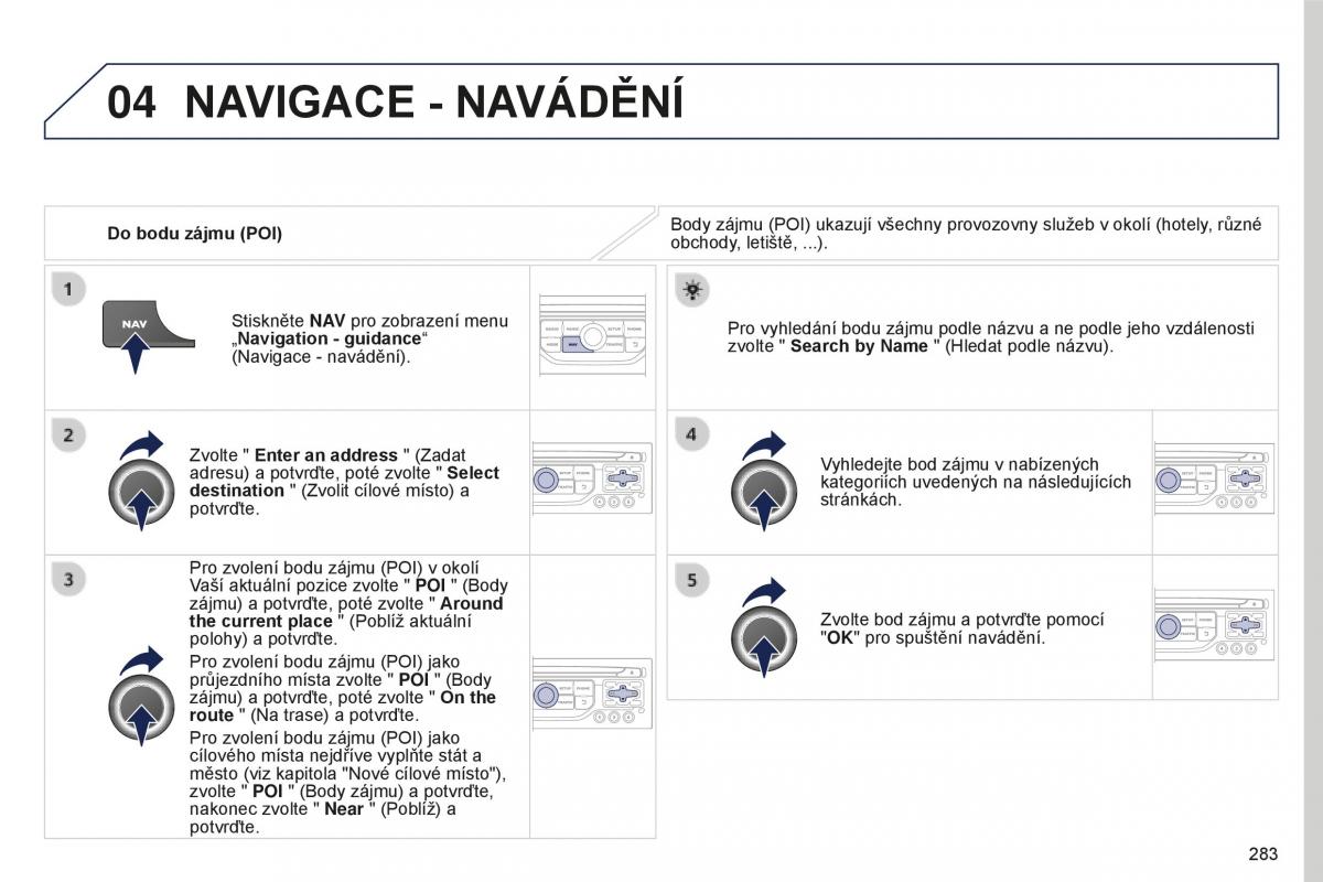 manual  Peugeot 5008 II 2 navod k obsludze / page 285