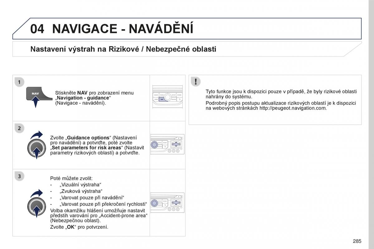 manual  Peugeot 5008 II 2 navod k obsludze / page 287