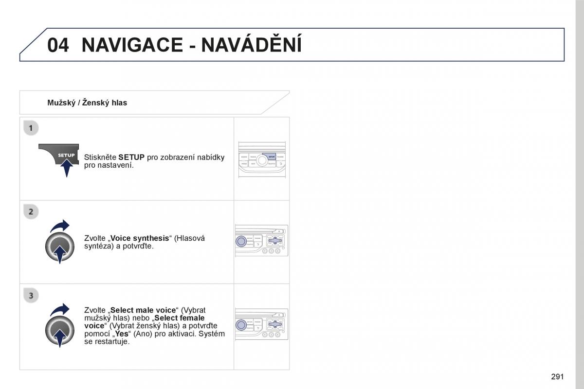 manual  Peugeot 5008 II 2 navod k obsludze / page 293