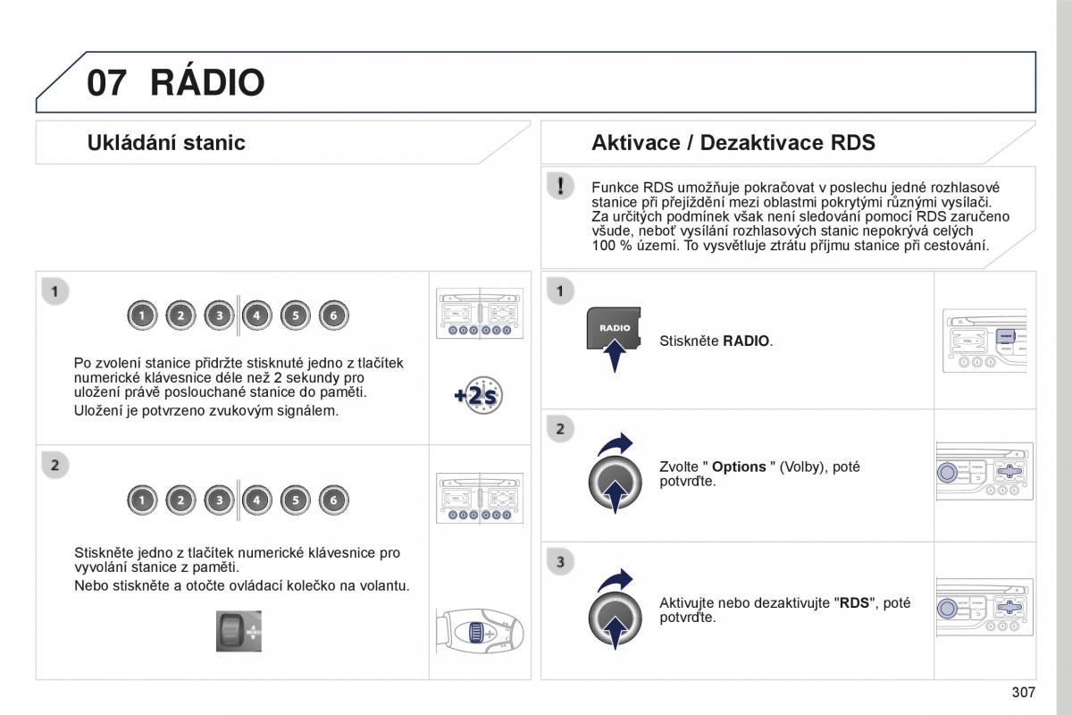 manual  Peugeot 5008 II 2 navod k obsludze / page 309