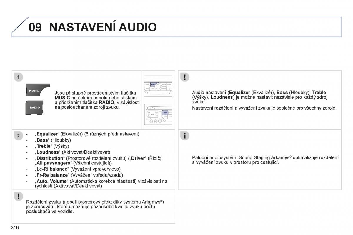 manual  Peugeot 5008 II 2 navod k obsludze / page 318