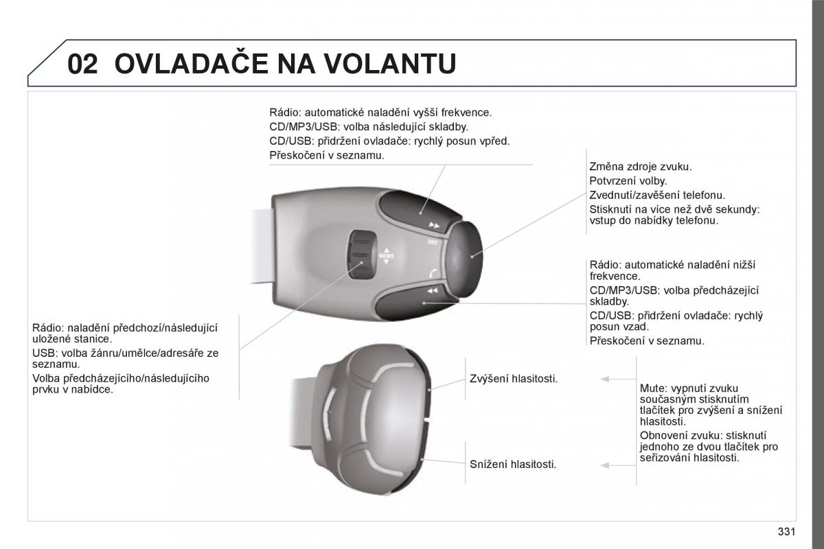 Peugeot 5008 II 2 navod k obsludze / page 333