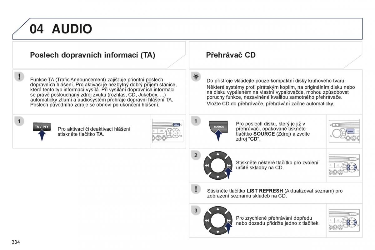 Peugeot 5008 II 2 navod k obsludze / page 336