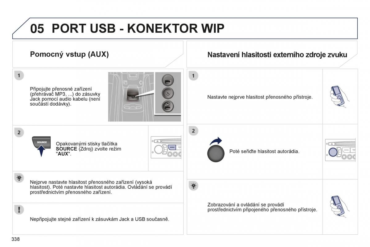 manual  Peugeot 5008 II 2 navod k obsludze / page 340