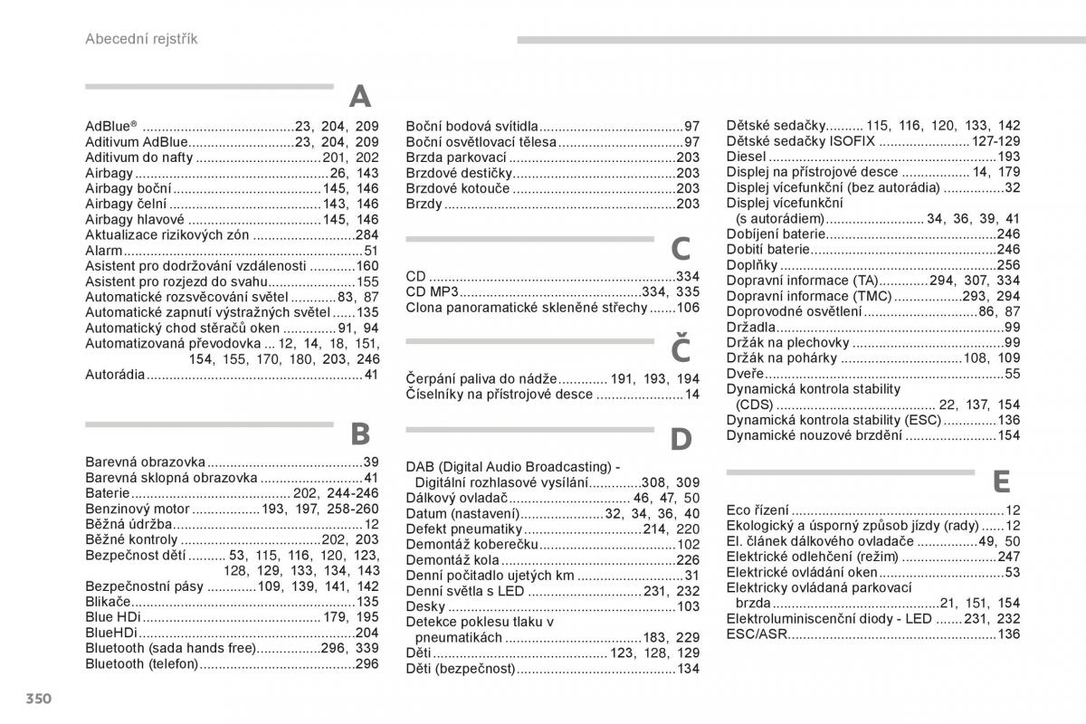 Peugeot 5008 II 2 navod k obsludze / page 352