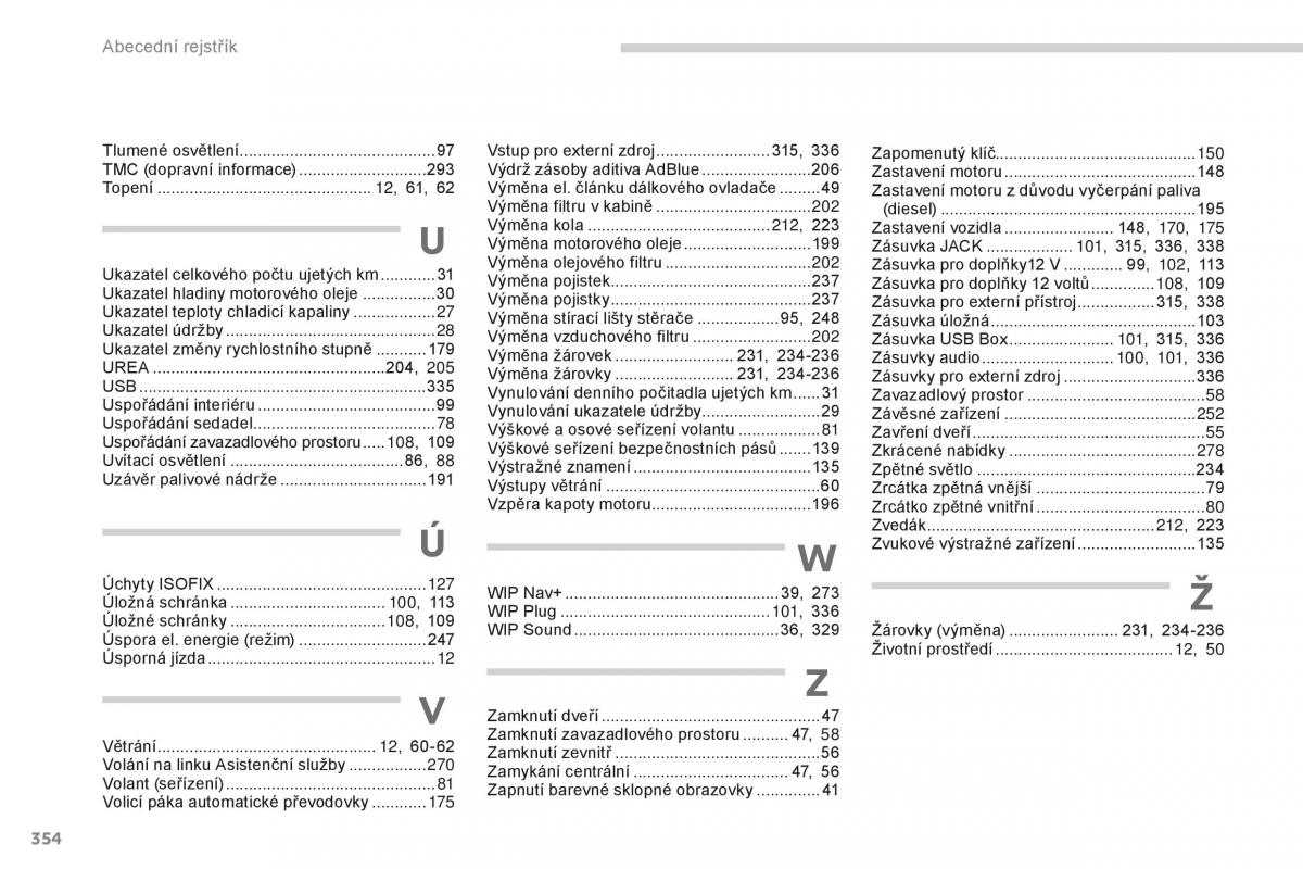 manual  Peugeot 5008 II 2 navod k obsludze / page 356