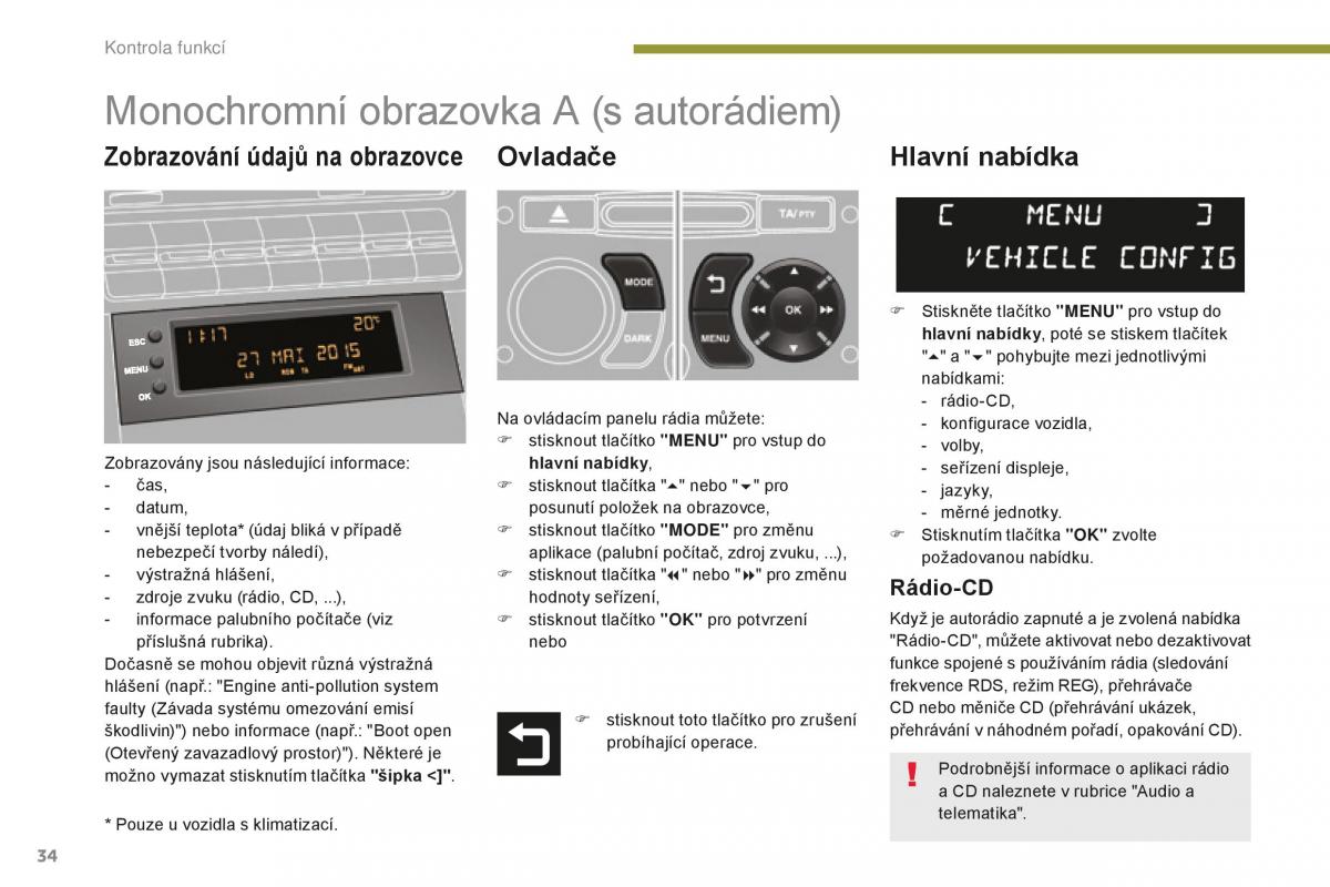 manual  Peugeot 5008 II 2 navod k obsludze / page 36