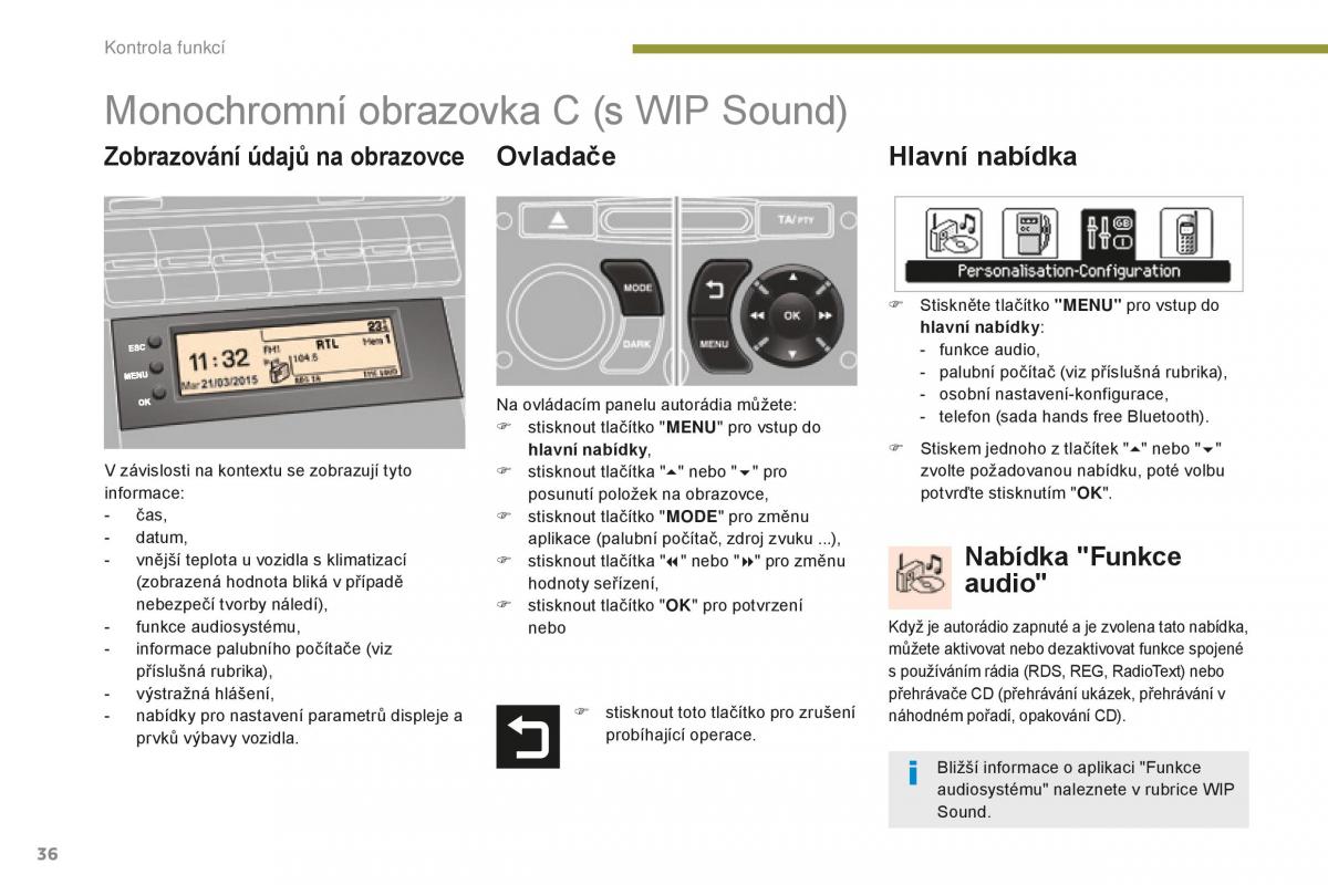 manual  Peugeot 5008 II 2 navod k obsludze / page 38