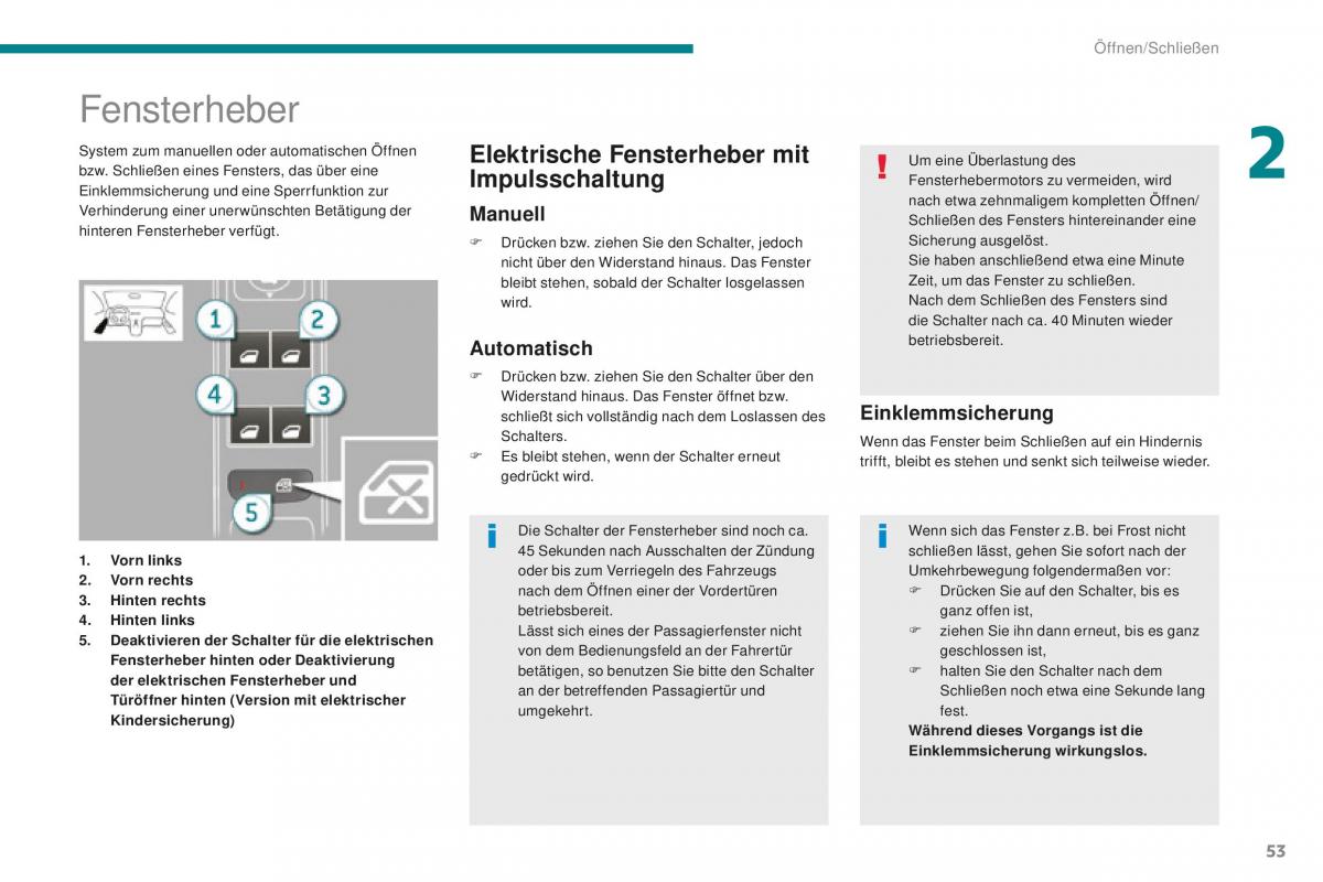 Peugeot 5008 II 2 Handbuch / page 55