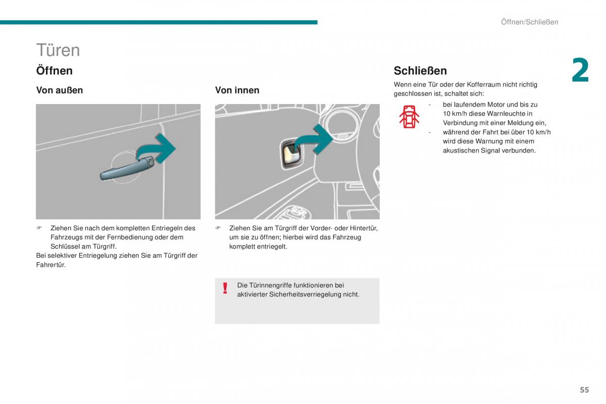 Peugeot 5008 II 2 Handbuch / page 57