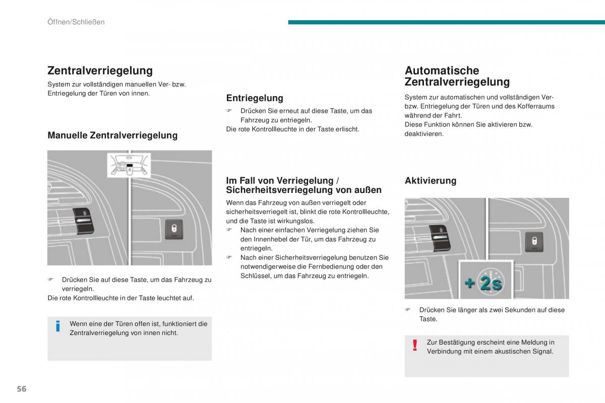 Peugeot 5008 II 2 Handbuch / page 58