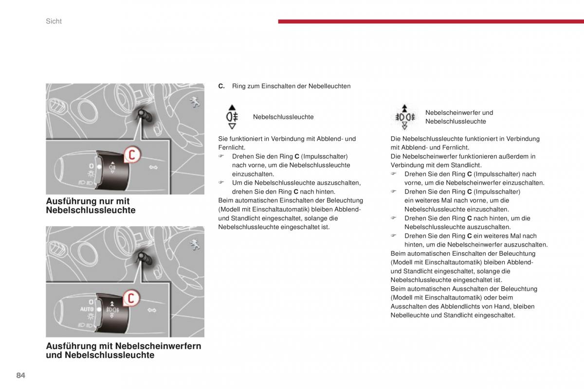 Peugeot 5008 II 2 Handbuch / page 86