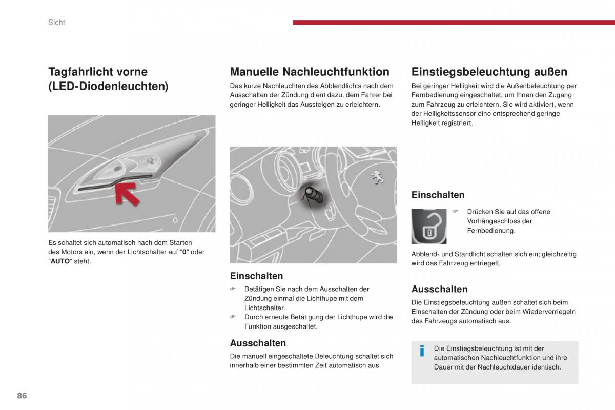 Peugeot 5008 II 2 Handbuch / page 88