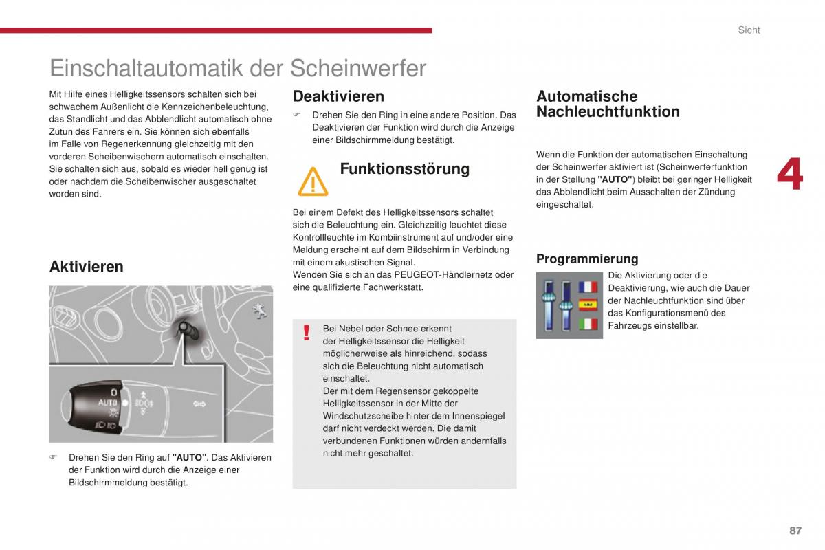 Peugeot 5008 II 2 Handbuch / page 89