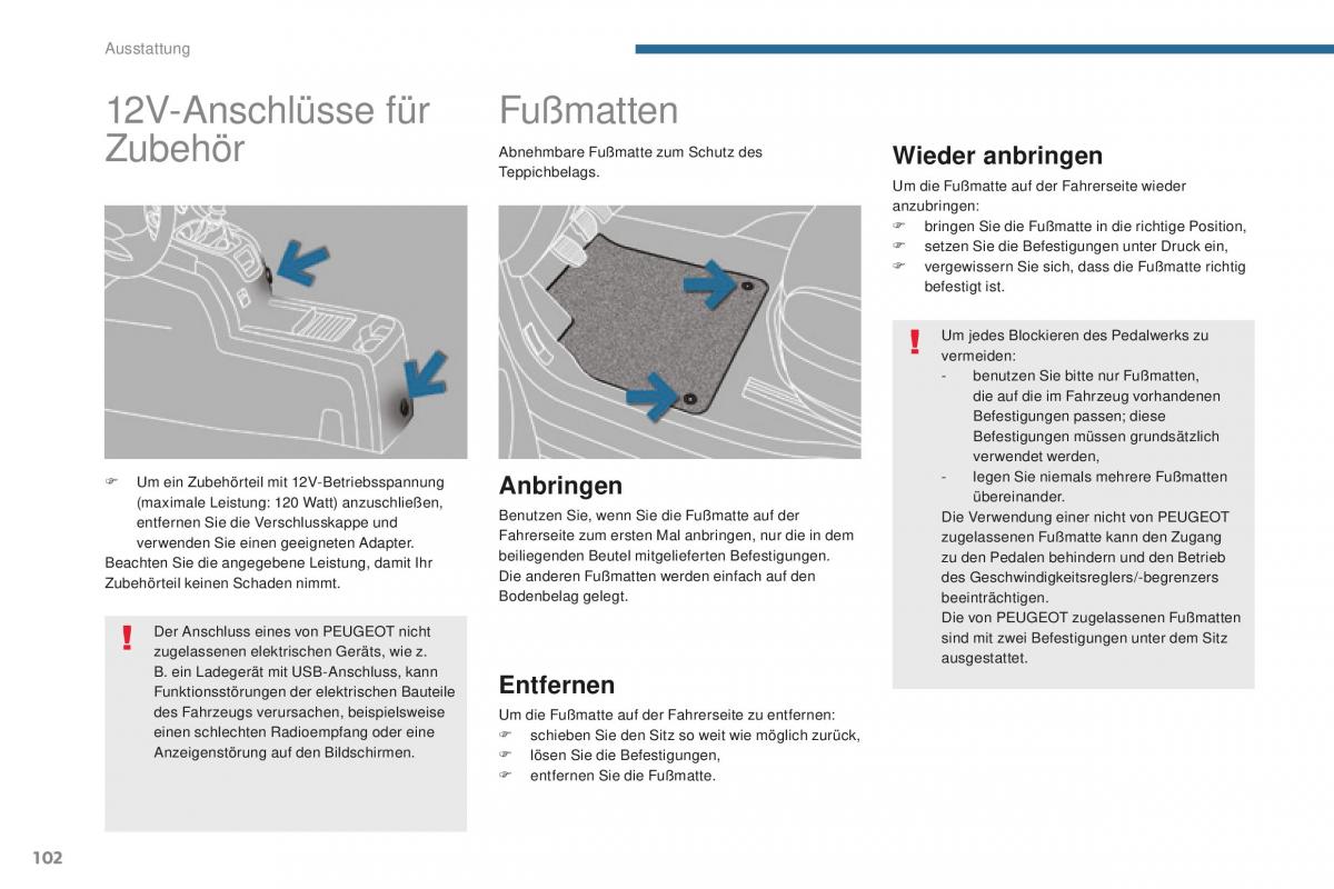 Peugeot 5008 II 2 Handbuch / page 104