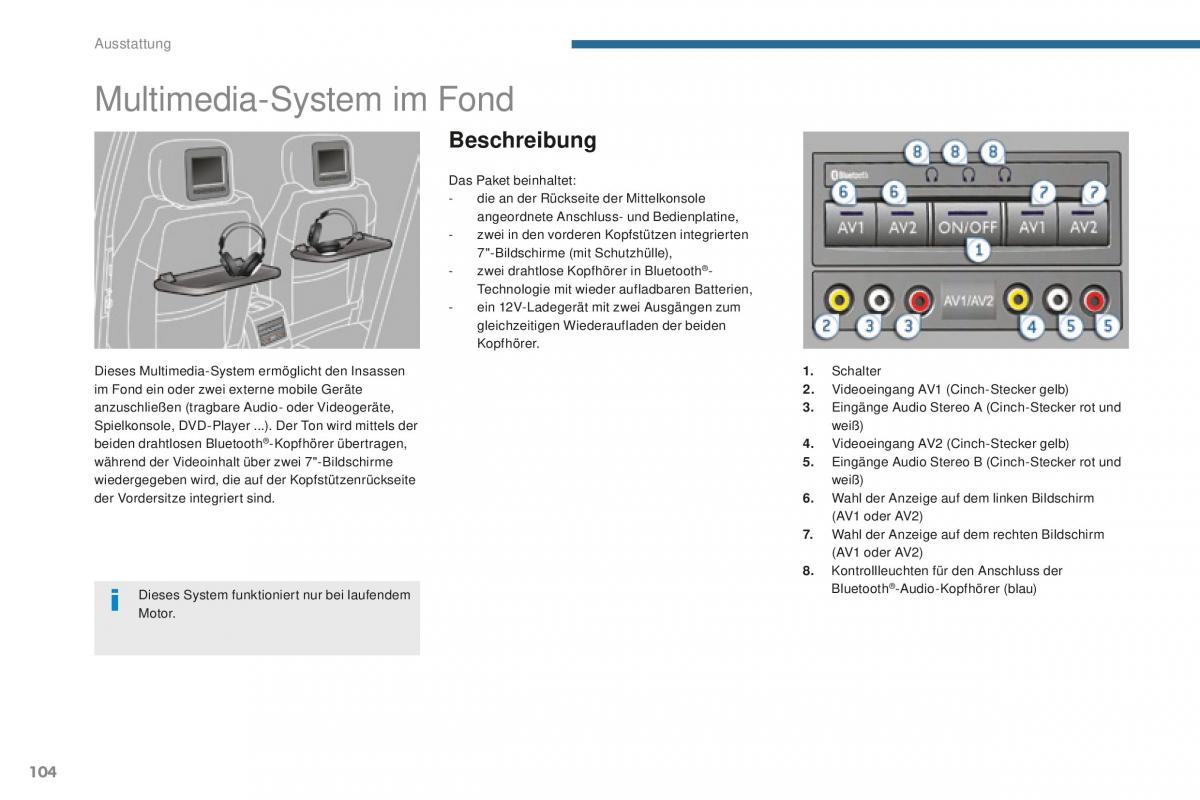 Peugeot 5008 II 2 Handbuch / page 106