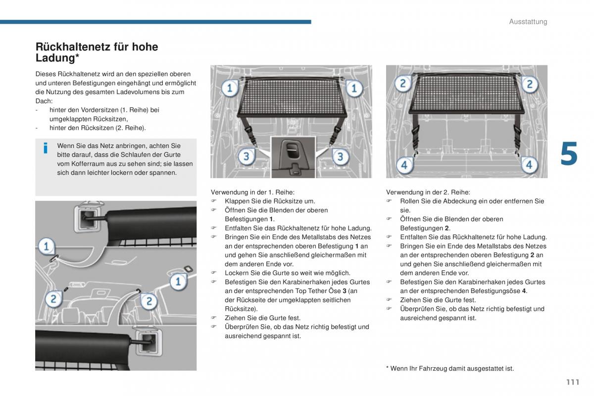 Peugeot 5008 II 2 Handbuch / page 113