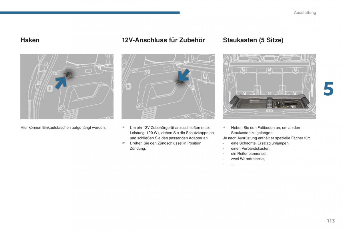 Peugeot 5008 II 2 Handbuch / page 115