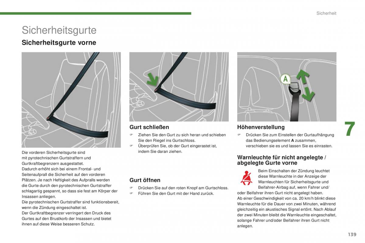 Peugeot 5008 II 2 Handbuch / page 141