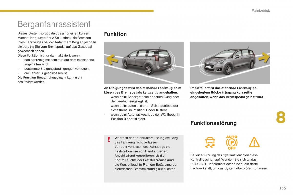 Peugeot 5008 II 2 Handbuch / page 157