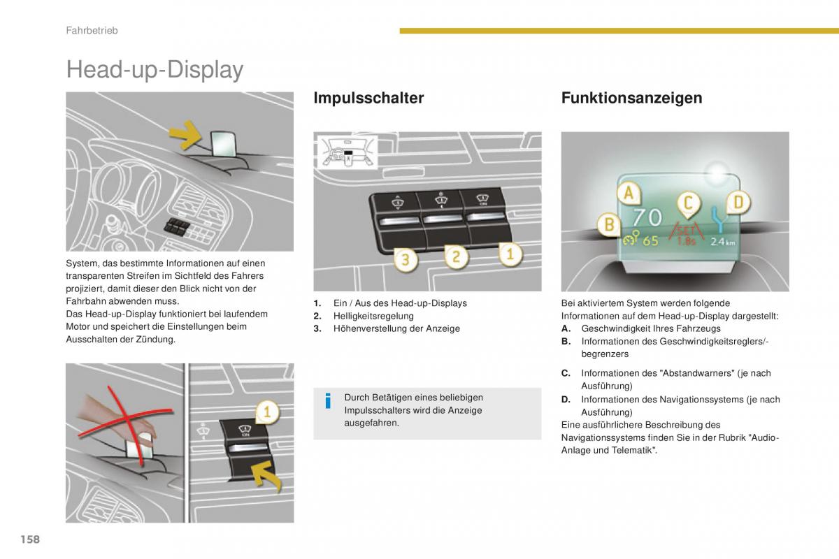 Peugeot 5008 II 2 Handbuch / page 160