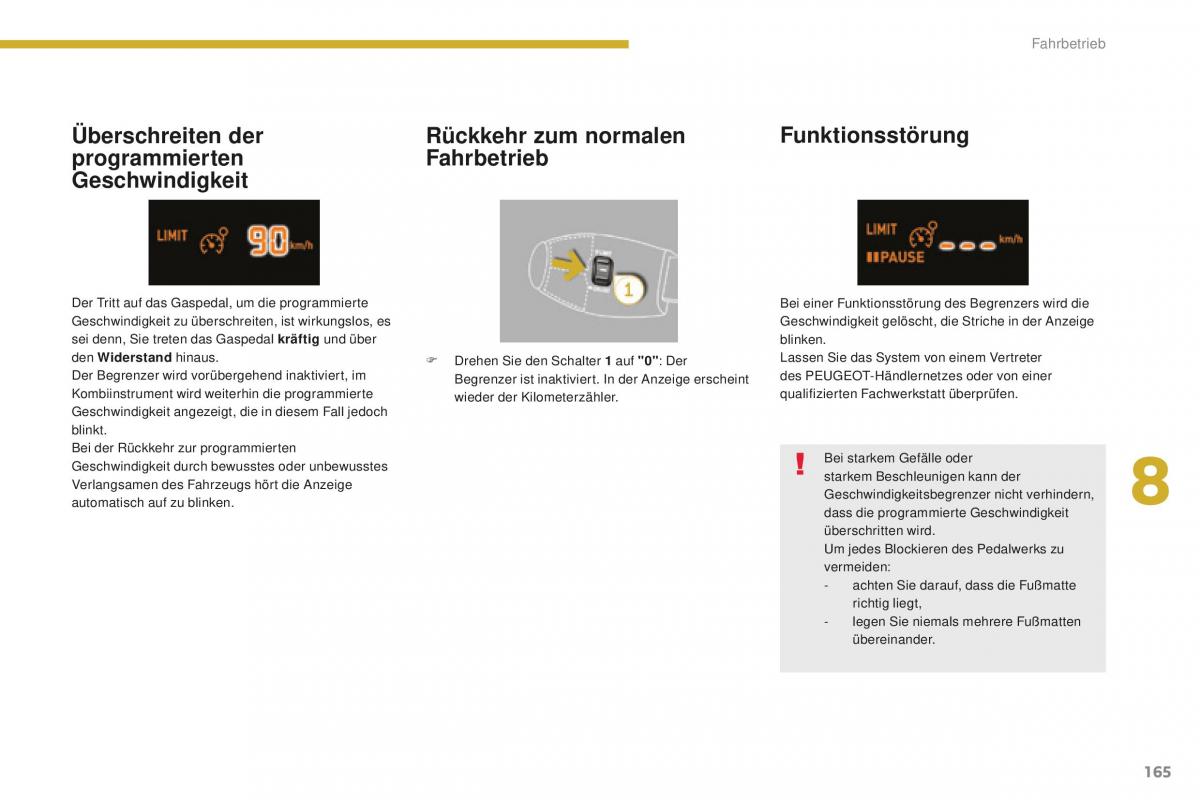 Peugeot 5008 II 2 Handbuch / page 167