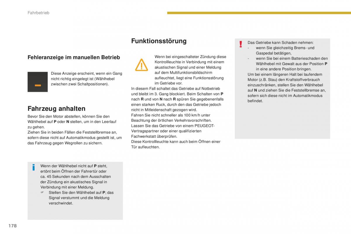 Peugeot 5008 II 2 Handbuch / page 180