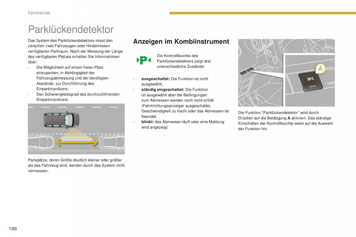 Peugeot 5008 II 2 Handbuch / page 190